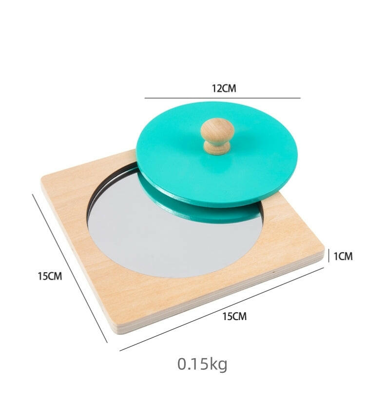 Jeu de miroir Montessori - puzzle avec bouton - Biquette Biquette