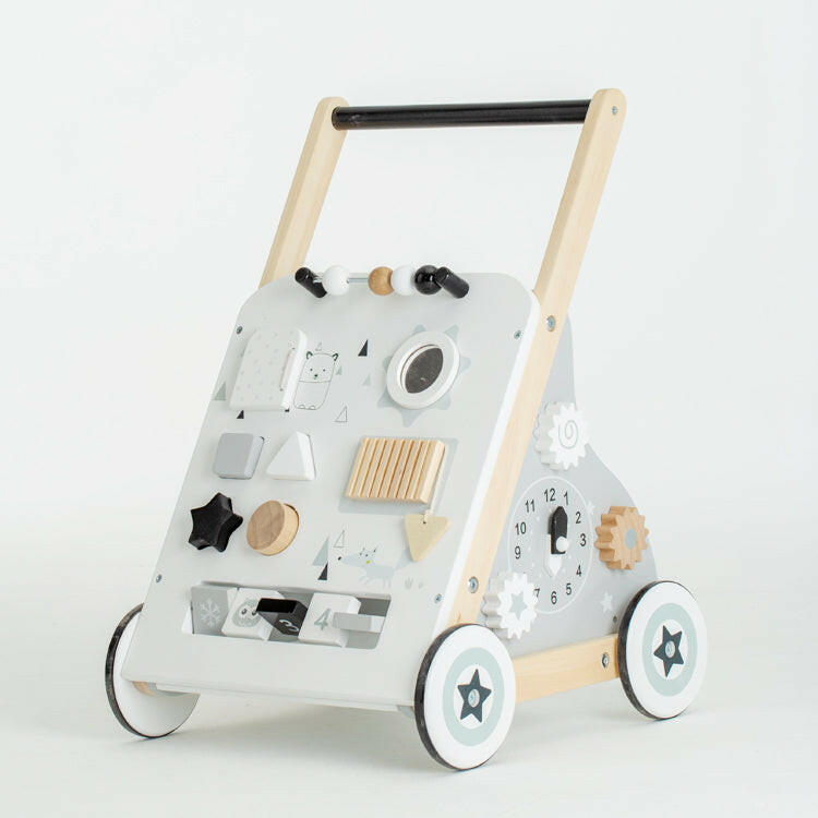 Trotteur en bois - chariot bois bébé - chariot de marche