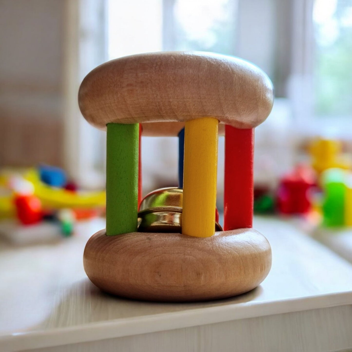 Coffret 3-6 mois – Jouets sensoriels en bois et tissu stimulants pour Bébé - Biquette Biquette