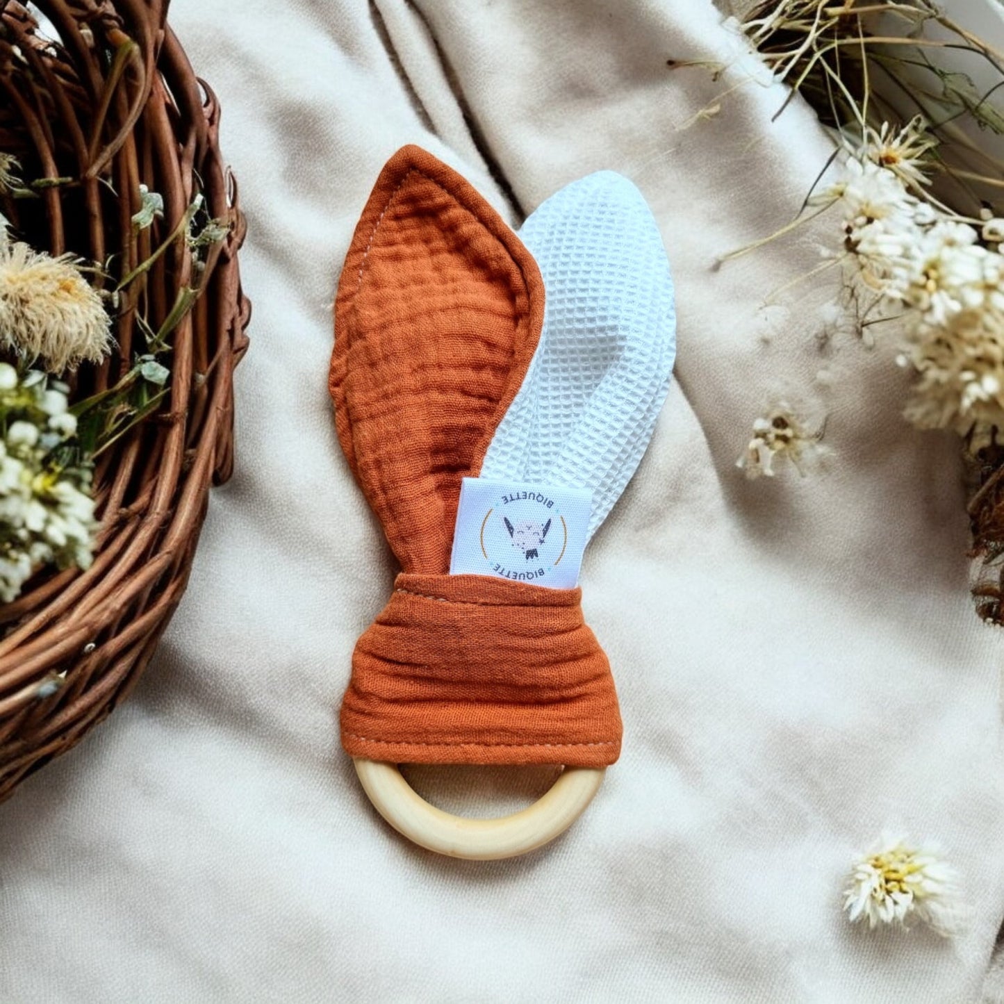 Coffret 3-6 mois – Jouets sensoriels en bois et tissu stimulants pour Bébé - Biquette Biquette