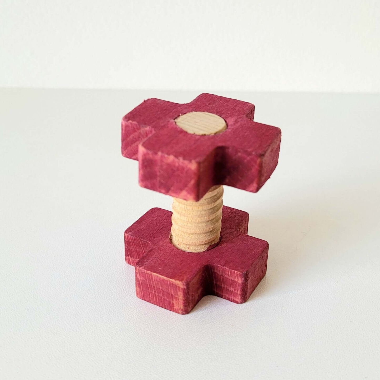 Ecrous et boulons à visser en bois - jeu d'assemblage - Biquette Biquette