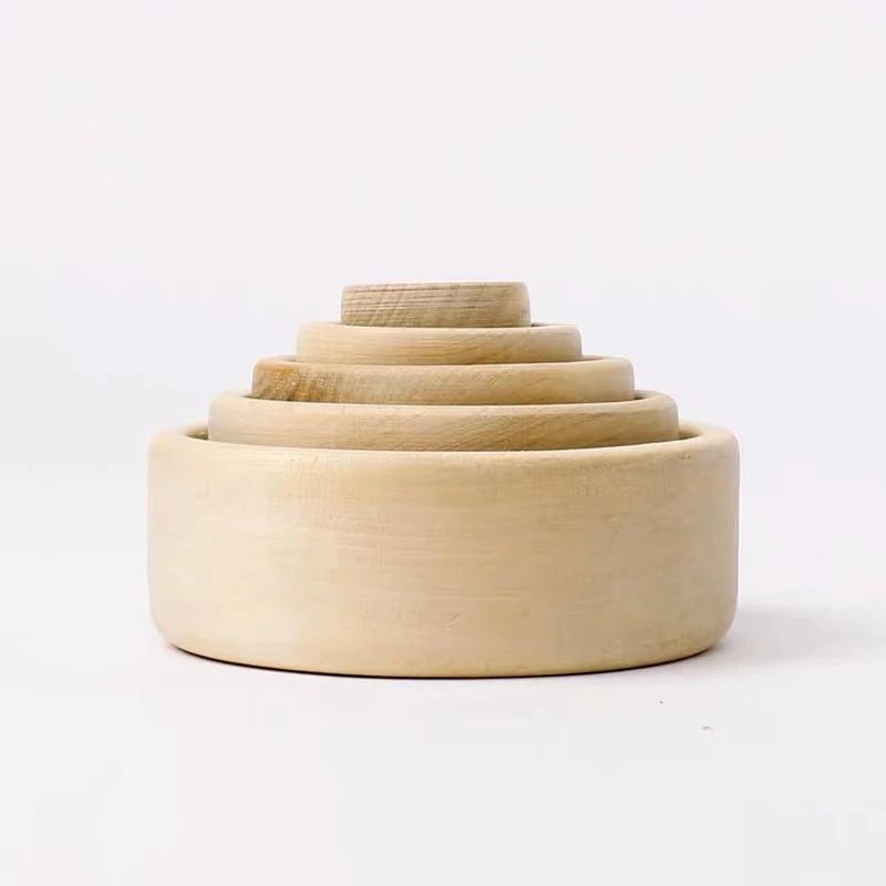 Jouet empilable pour bébé - Gobelets en bois pour tout petit - Biquette Biquette
