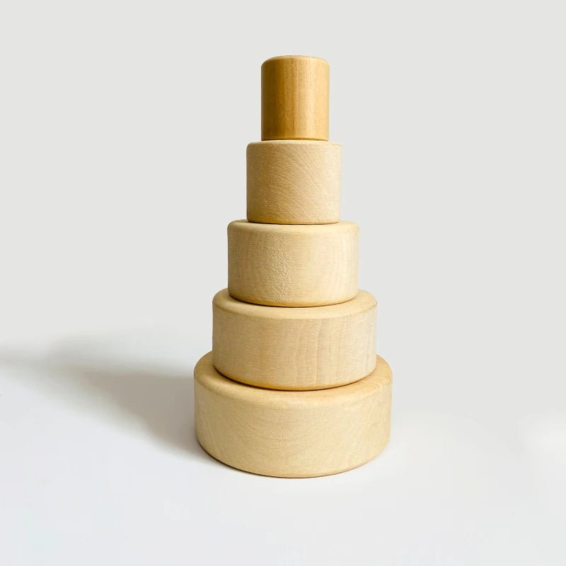Jouet empilable pour bébé - Gobelets en bois pour tout petit - Biquette Biquette