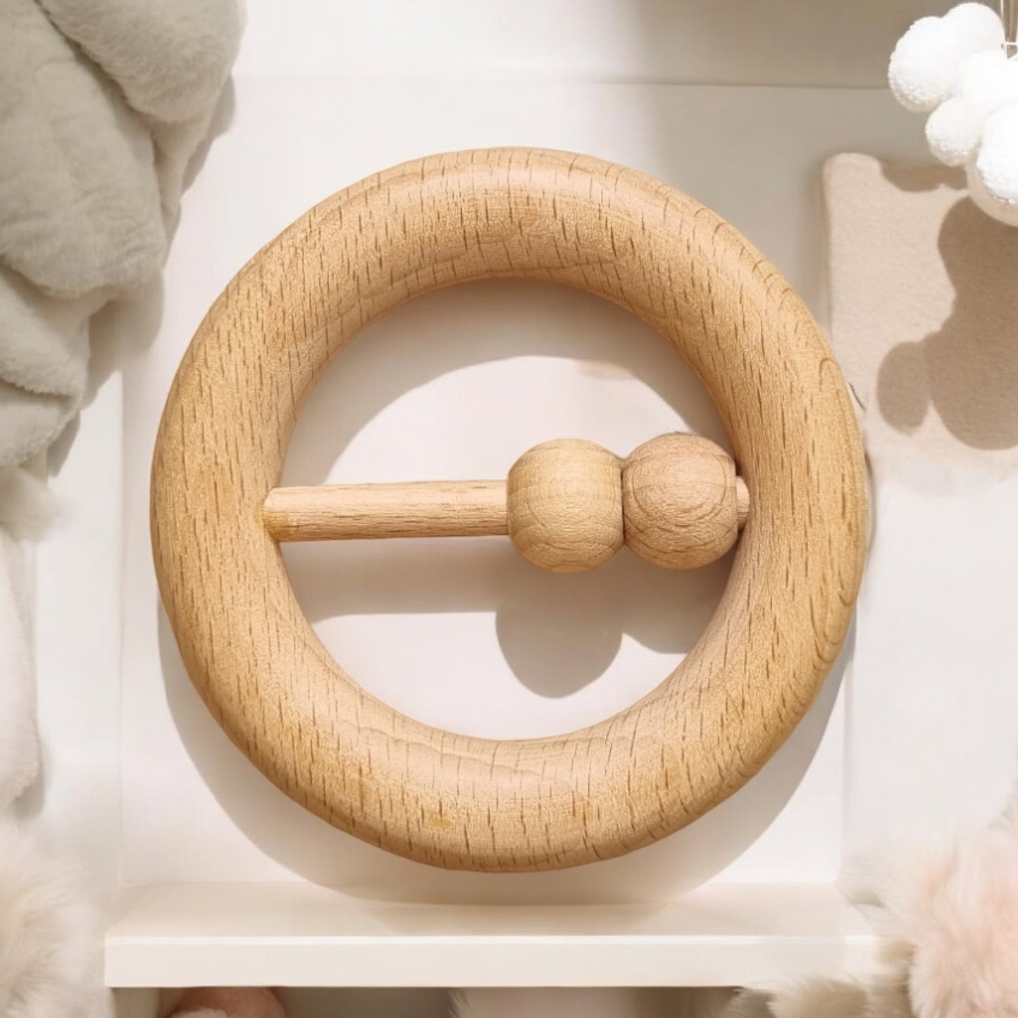 Lot de 3 hochets musicaux en bois - Biquette Biquette