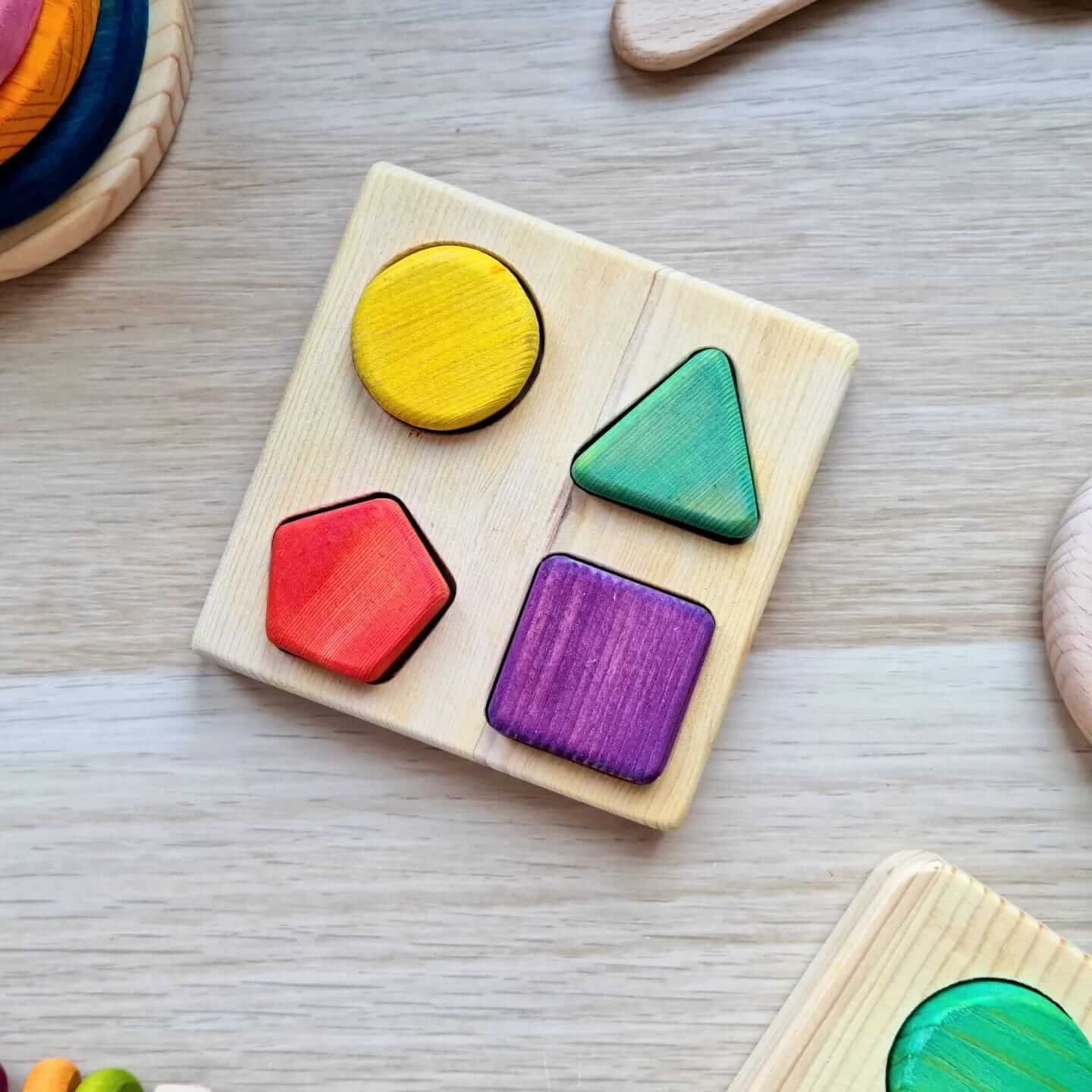 Mini Puzzle multiformes en bois - Biquette Biquette