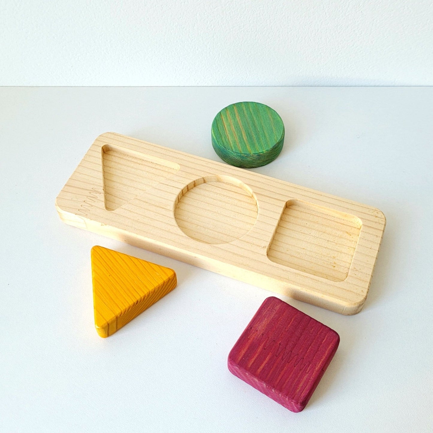 Puzzle en Bois Éducatif pour Bébé - Formes Géométriques - Biquette Biquette