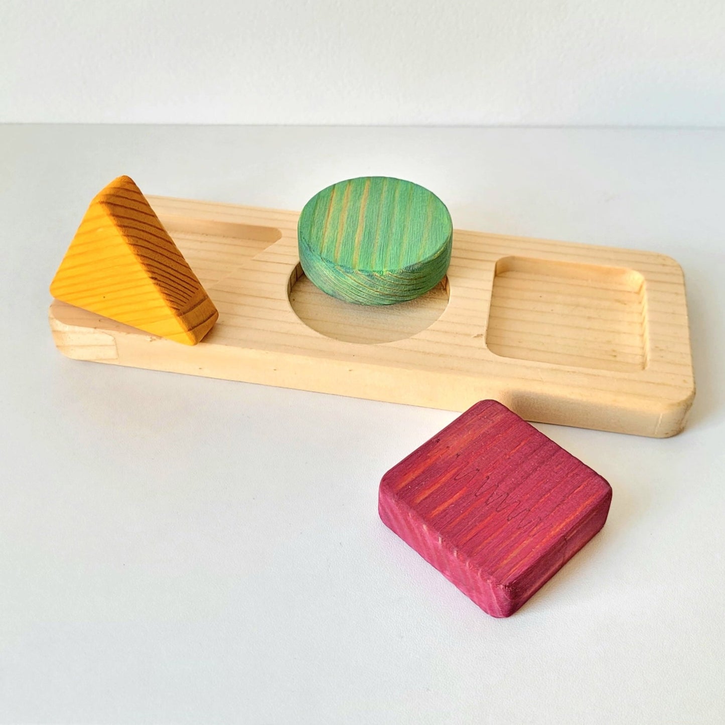 Puzzle en Bois Éducatif pour Bébé - Formes Géométriques - Biquette Biquette