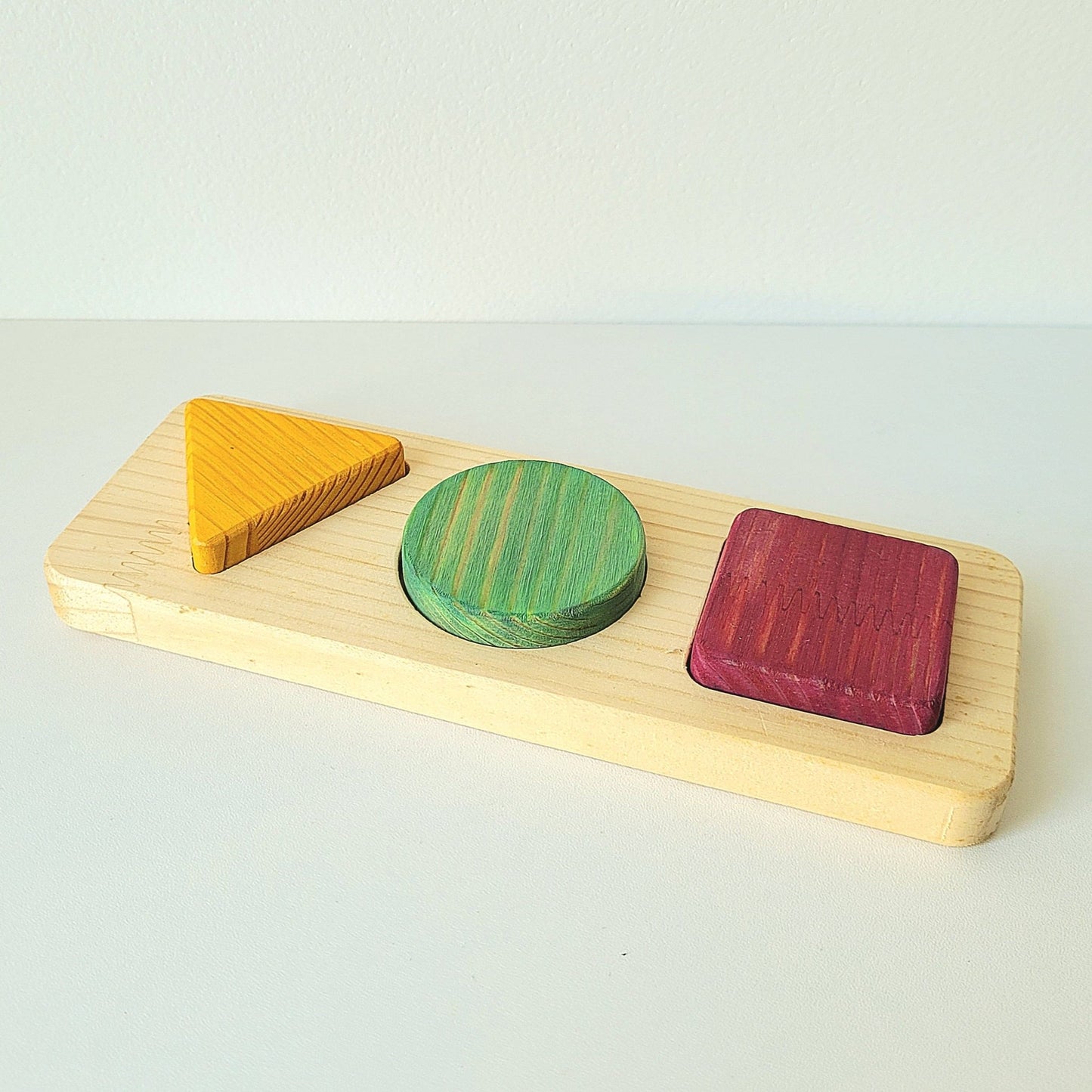 Puzzle en Bois Éducatif pour Bébé - Formes Géométriques - Biquette Biquette