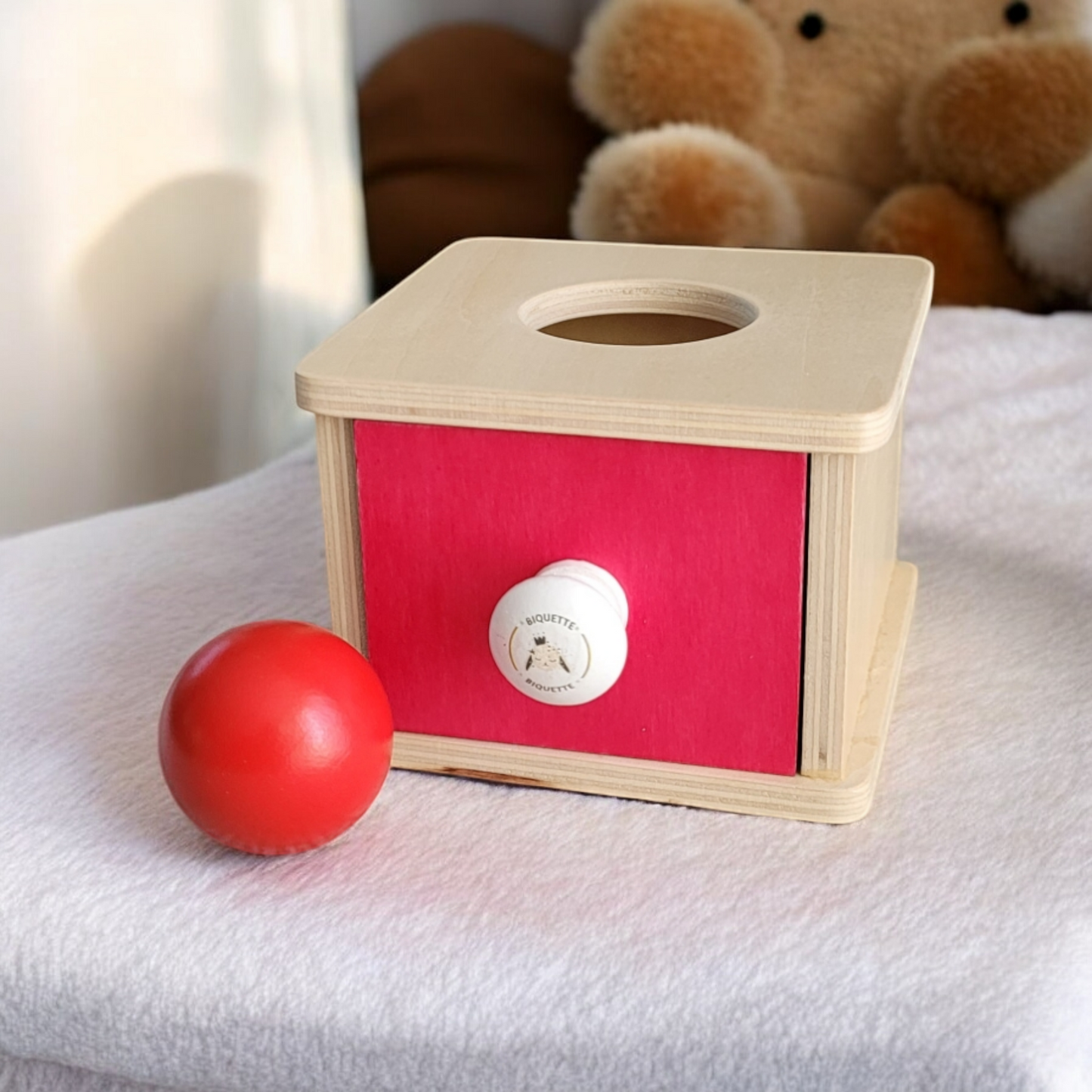 Boîte de Permanence en Bois avec Balle - Biquette Biquette