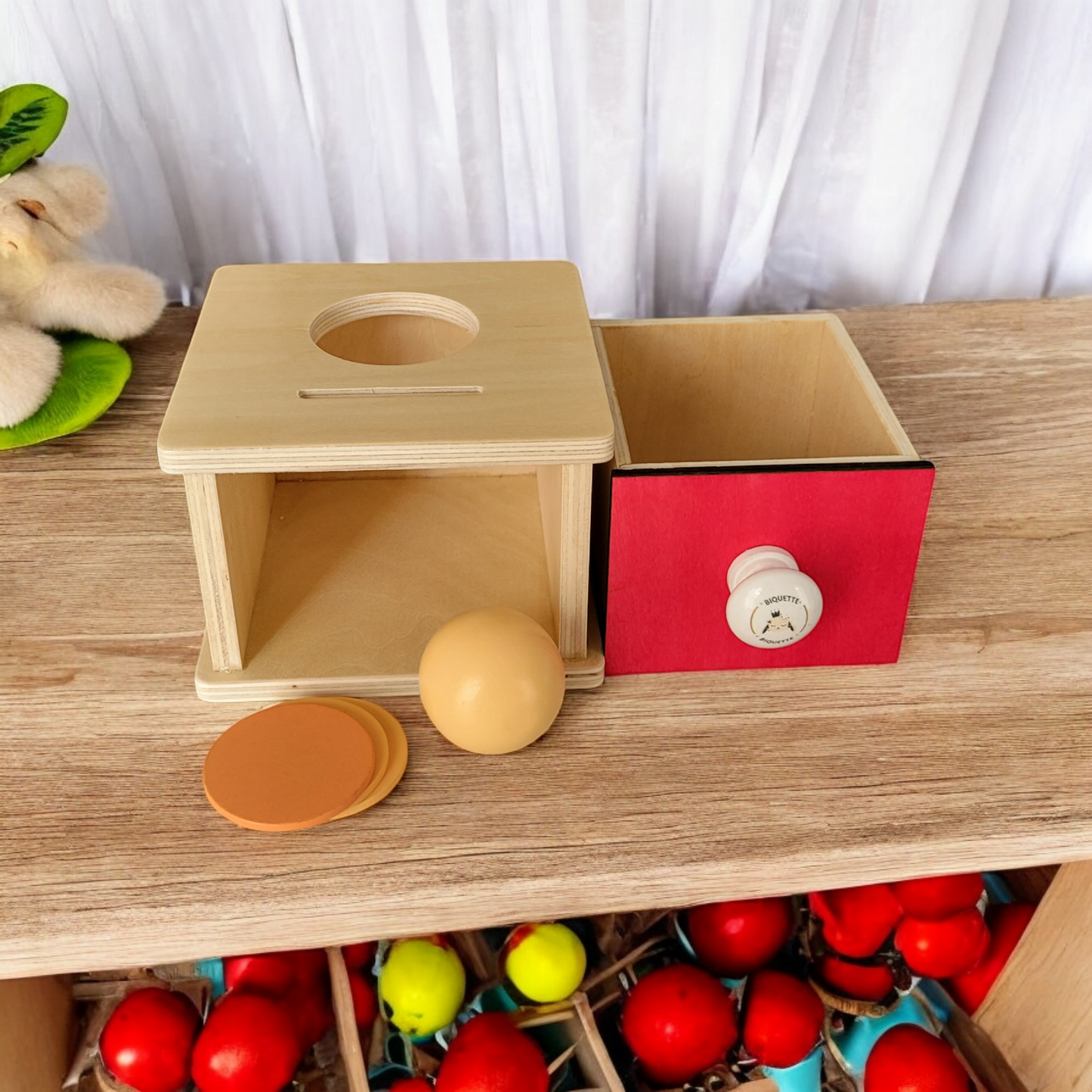 2 in 1 Wooden Permanence Box - Permanence Box with Drawer