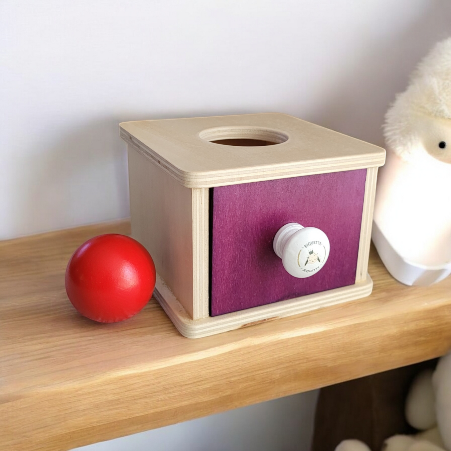 Boîte de Permanence en Bois avec Balle - Biquette Biquette