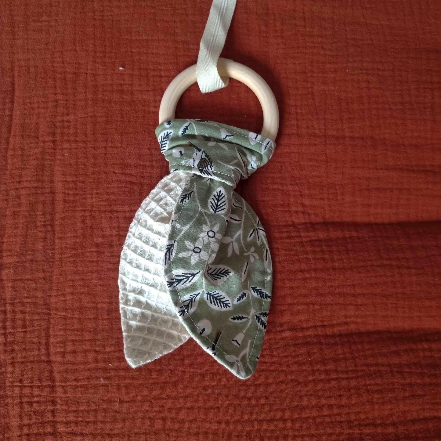 Tapis d'éveil nomade. (Vert / Renard) - Biquette Biquette