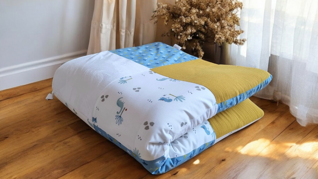 Le tapis d’éveil est l’un des premiers espaces de jeu et de découverte de bébé. Dès ses premières semaines, il devient le lieu privilégié pour stimuler ses sens, renforcer sa motricité et favoriser ses premières interactions avec le monde.