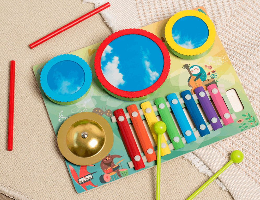 Plateforme musicale en bois - instrument de musique pour enfant