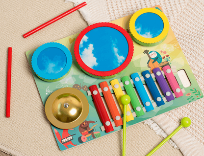 Plateforme musicale en bois - instrument de musique pour enfant