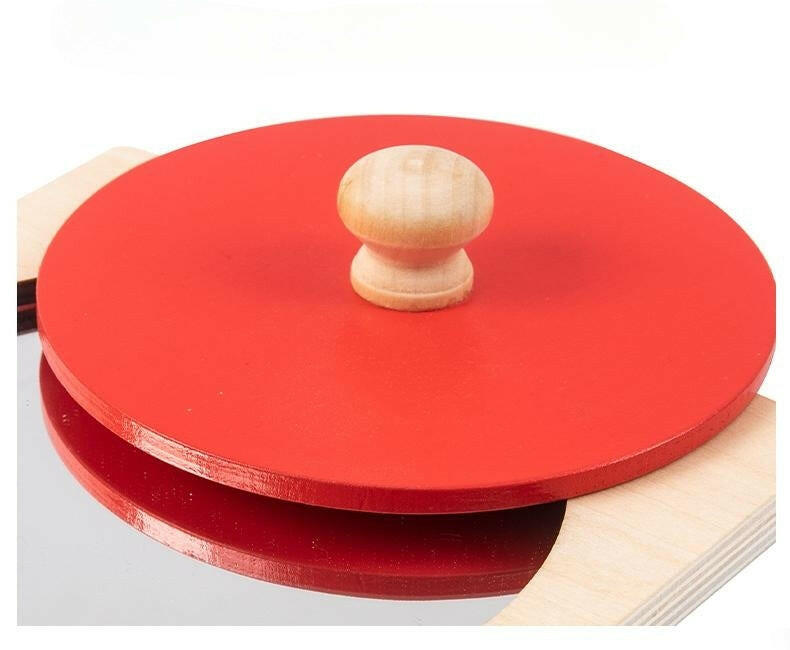 Jeu de miroir Montessori - puzzle avec bouton - Biquette Biquette