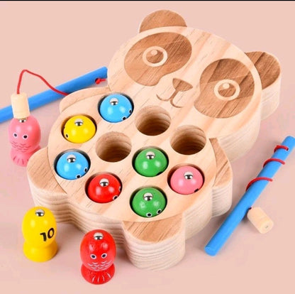 Jeu de peche magnetique bois