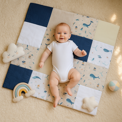Tapis d eveil bébé - tapis de jeu nomade - tapis de sol - tapis de vie
