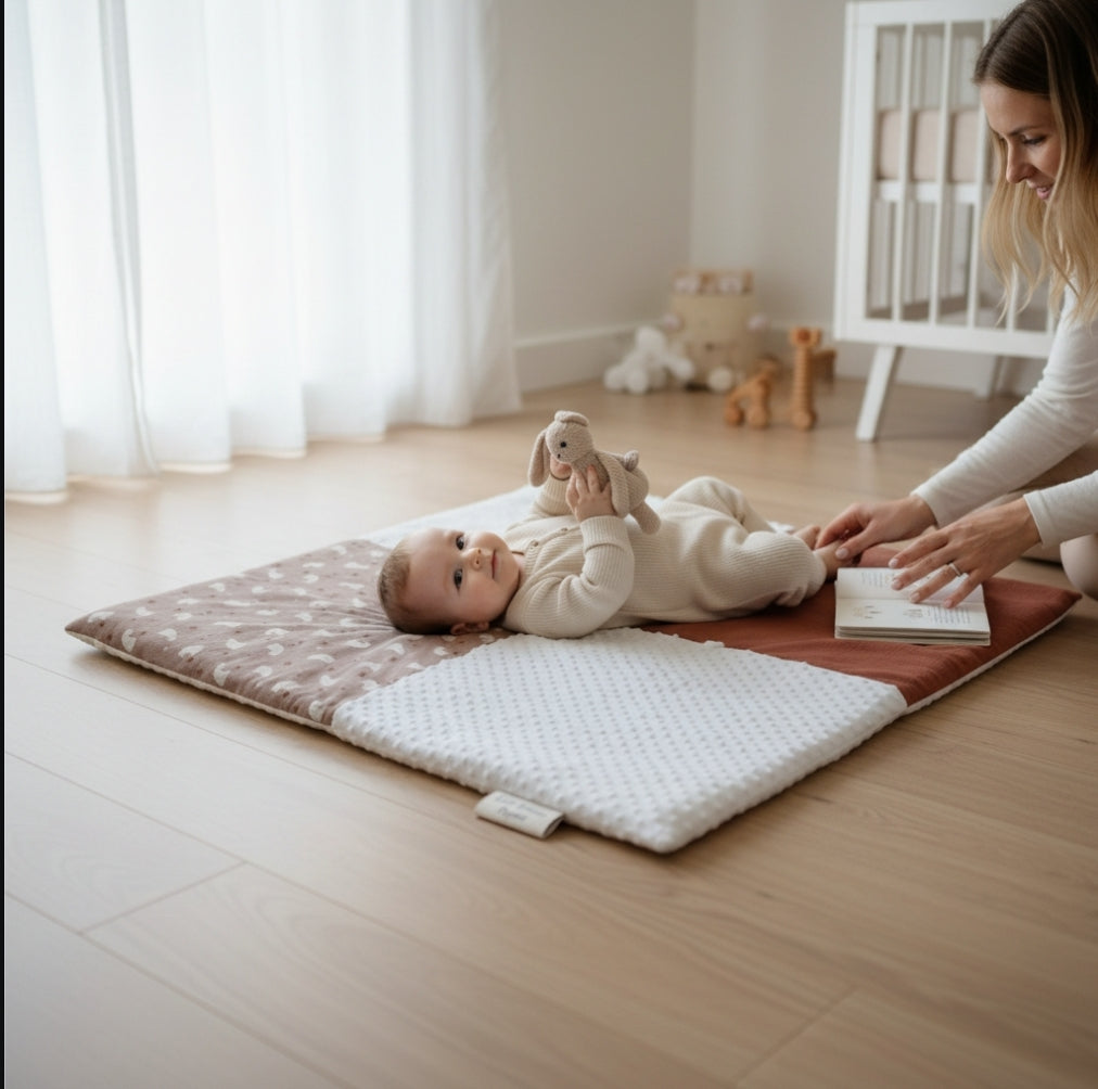 Tapis d'éveil nomade - tapis de jeu - tapis deveil - tapis de sol - jouet montessori Biquette Biquette
