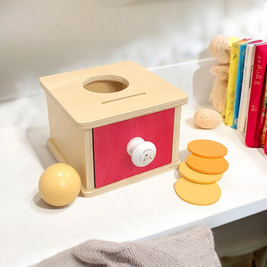 Boîte de Permanence en Bois avec Pièces et Balle - Biquette Biquette