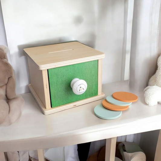 Boîte de permanence en Bois - Tirelire à Pièces - Biquette Biquette