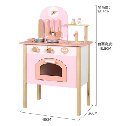 Cuisine dinette -  jeu de rôle - cuisine en bois pour enfant