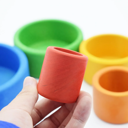 Gobelets gigogne - Gobelets en bois pour tout petit