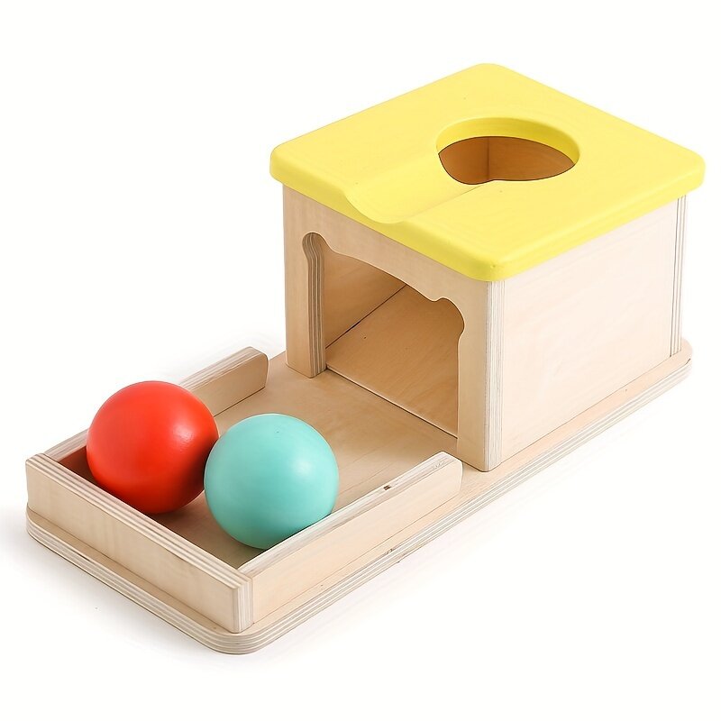 Boîte de permanence Montessori Avec plateau et balle – Jeu d’éveil sensoriel dès 12 mois