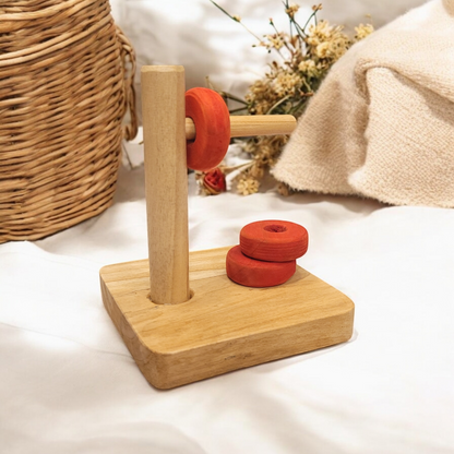 Tiges horizontale Montessori - Jeu d'encastrement horizontal Montessori