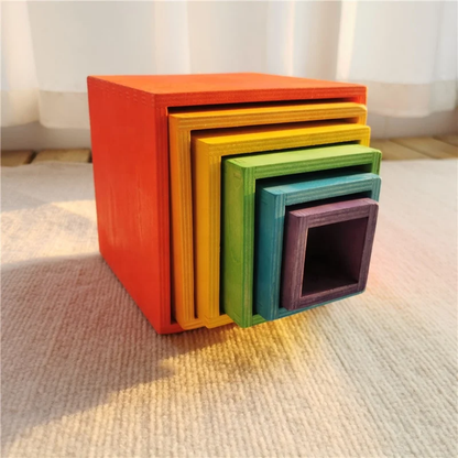 Tour rose montrssori - cubes à empiler