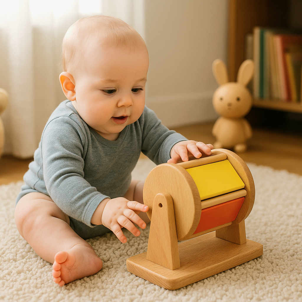 Montessori Spinning Drum - Montessori Cylinder - spinning drum