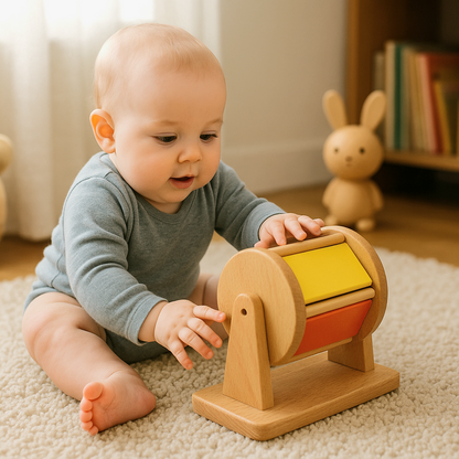 Montessori Spinning Drum - Montessori Cylinder - spinning drum