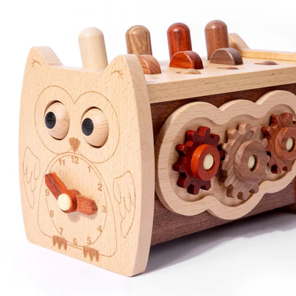 Jouet éducatif en bois multifonction – jeu avec un marteau