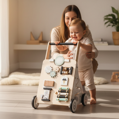 Multifunktions-Rollator aus Holz