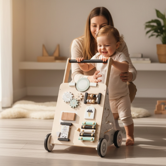 Trotteur multi-fonctions en bois