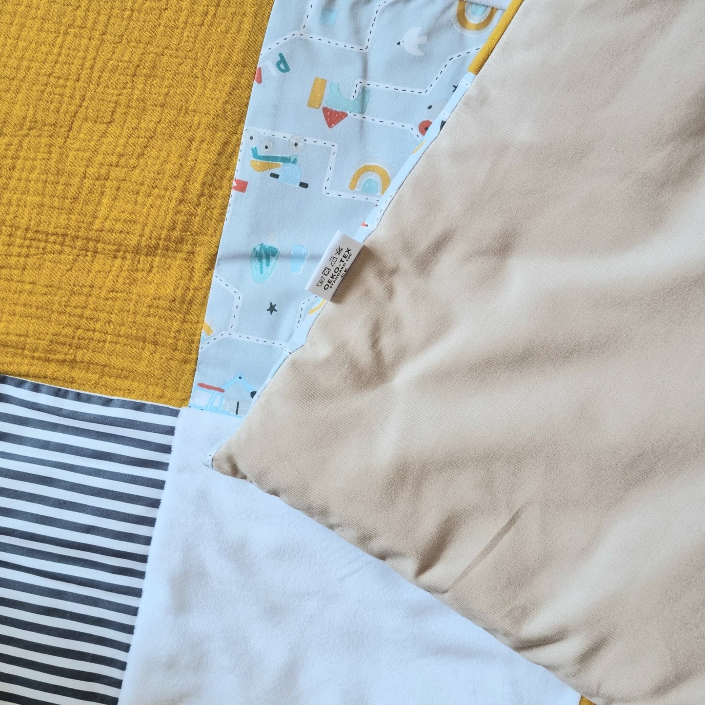 Tapis de Jeu Nomade pour Bébé - Douce escapade - Certifié OEKO-TEX® - Biquette Biquette
